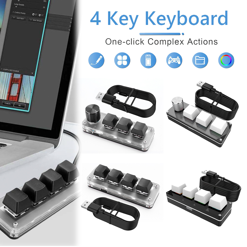 Gaming Keyboard 1 Hand - Механическая игровая клавиатура RGB с USB-подключением