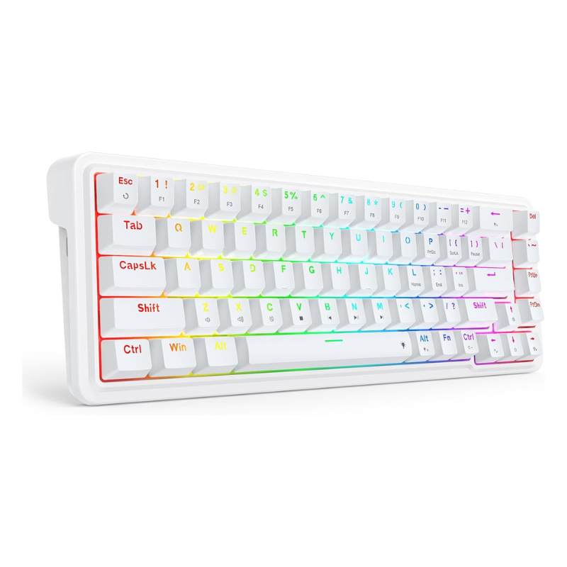 Gaming Keyboard No Noise - Redragon K709 65% проводная прокладка RGB