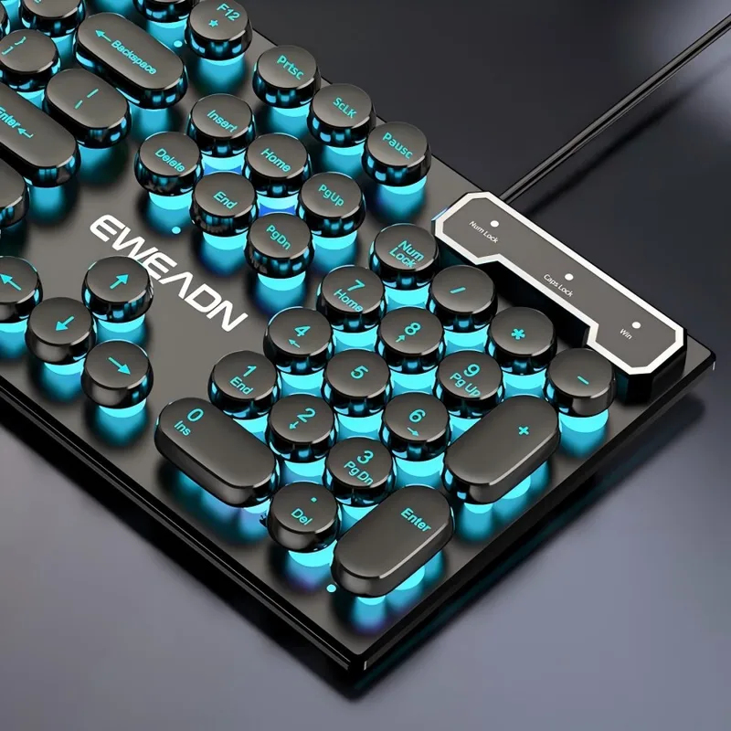 Gaming Keyboard Mouse - Ретро-панк набор клавиатуры и мыши с