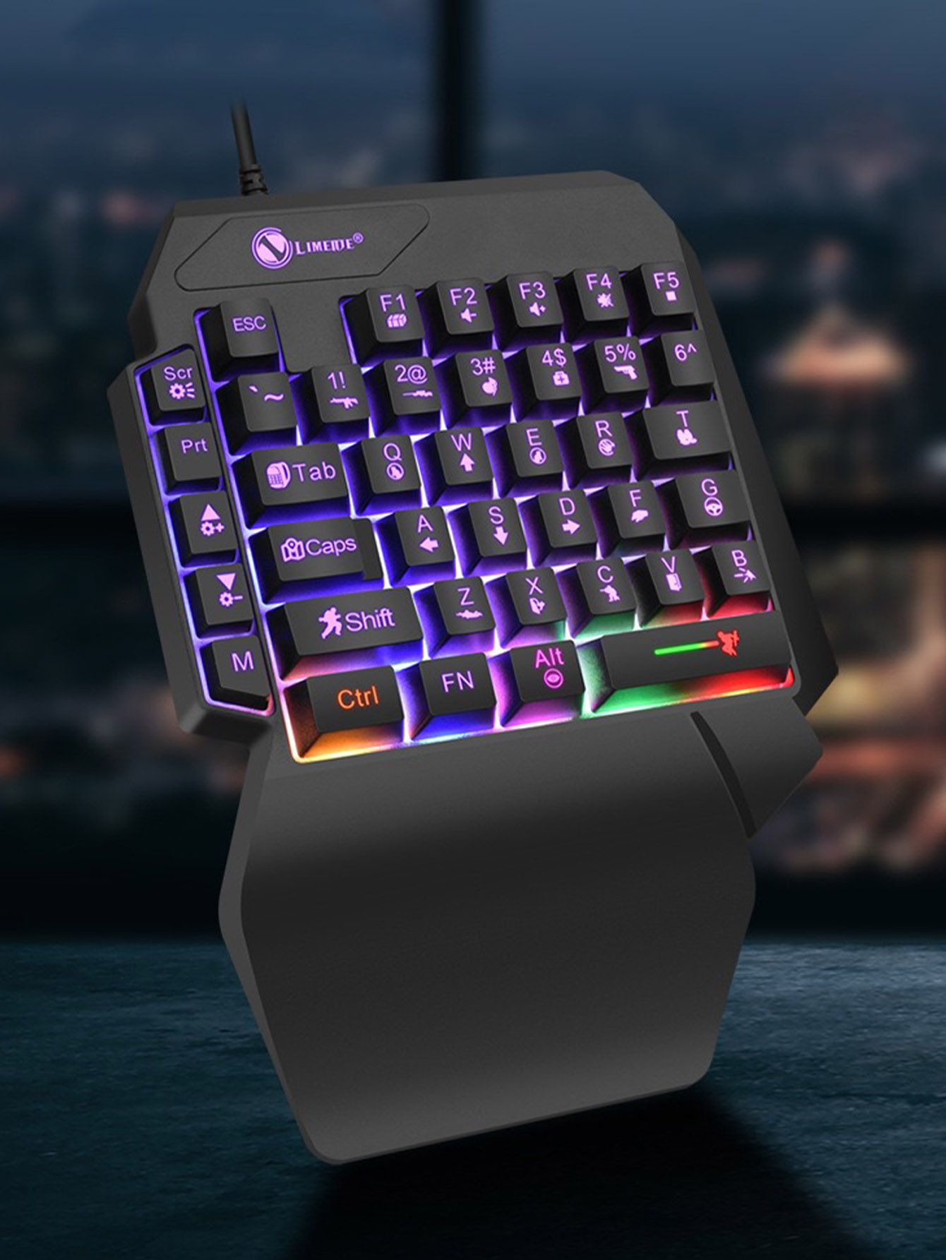 Gaming Keyboard 1 Hand - Механическая одноручная игровая проводная клавиатура с