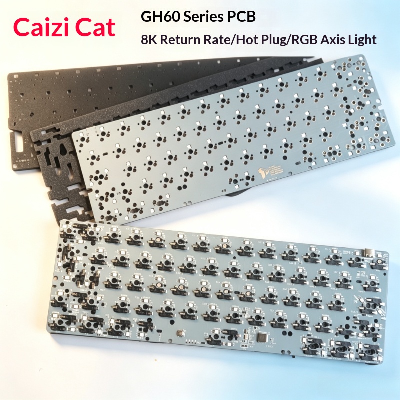 Hot Swap Pcb - Печатная плата клавиатуры GH60, индивидуальная, проводная,