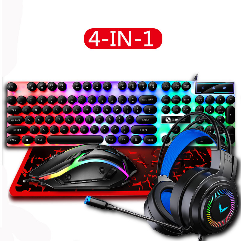 Gaming Keyboard Mouse And Headset Combo - Комбинированная игровая клавиатура и мышь 4