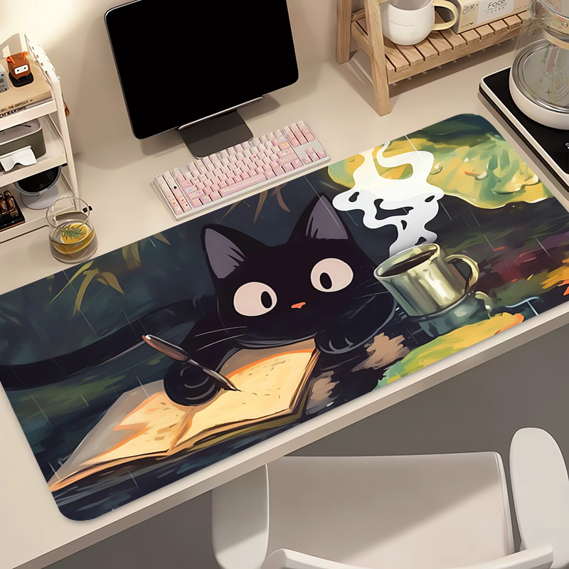 Gaming Keyboard Mouse - Kawaii Black Cat Силиконовый мягкий игровой
