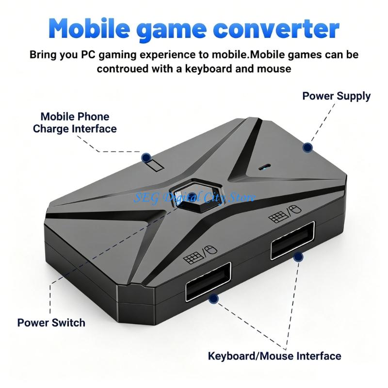 Gaming Keyboard And Mouse Converter For Mobile - U75B Адаптер для мобильной игровой клавиатуры