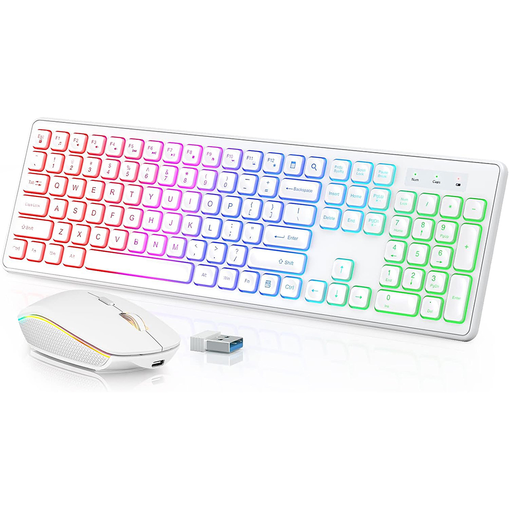 Gaming Keyboard Extension - Беспроводная клавиатура и мышь с подсветкой,