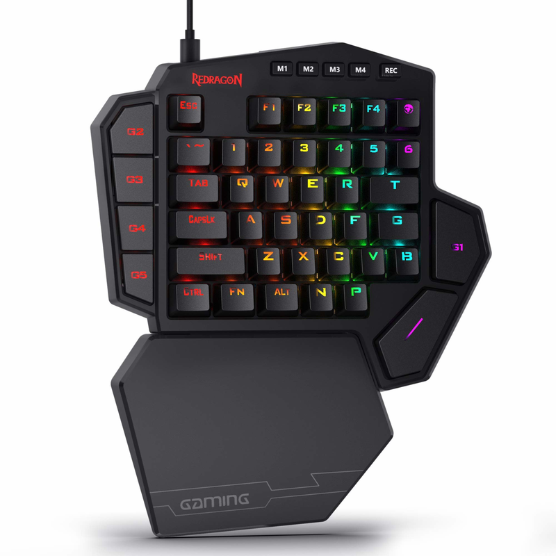 Redragon K585 DITI Одноручная  – обзор и цена Gaming Keyboard 1 Hand