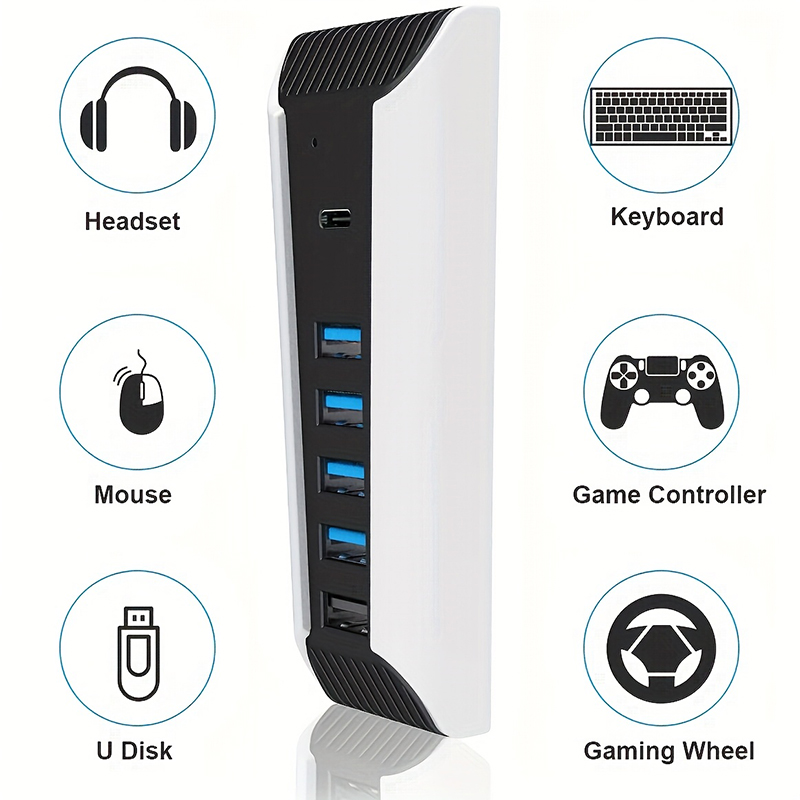 USB-хаб 5-в-1 для консоли PS5, – обзор и цена Gaming Keyboard Splitter