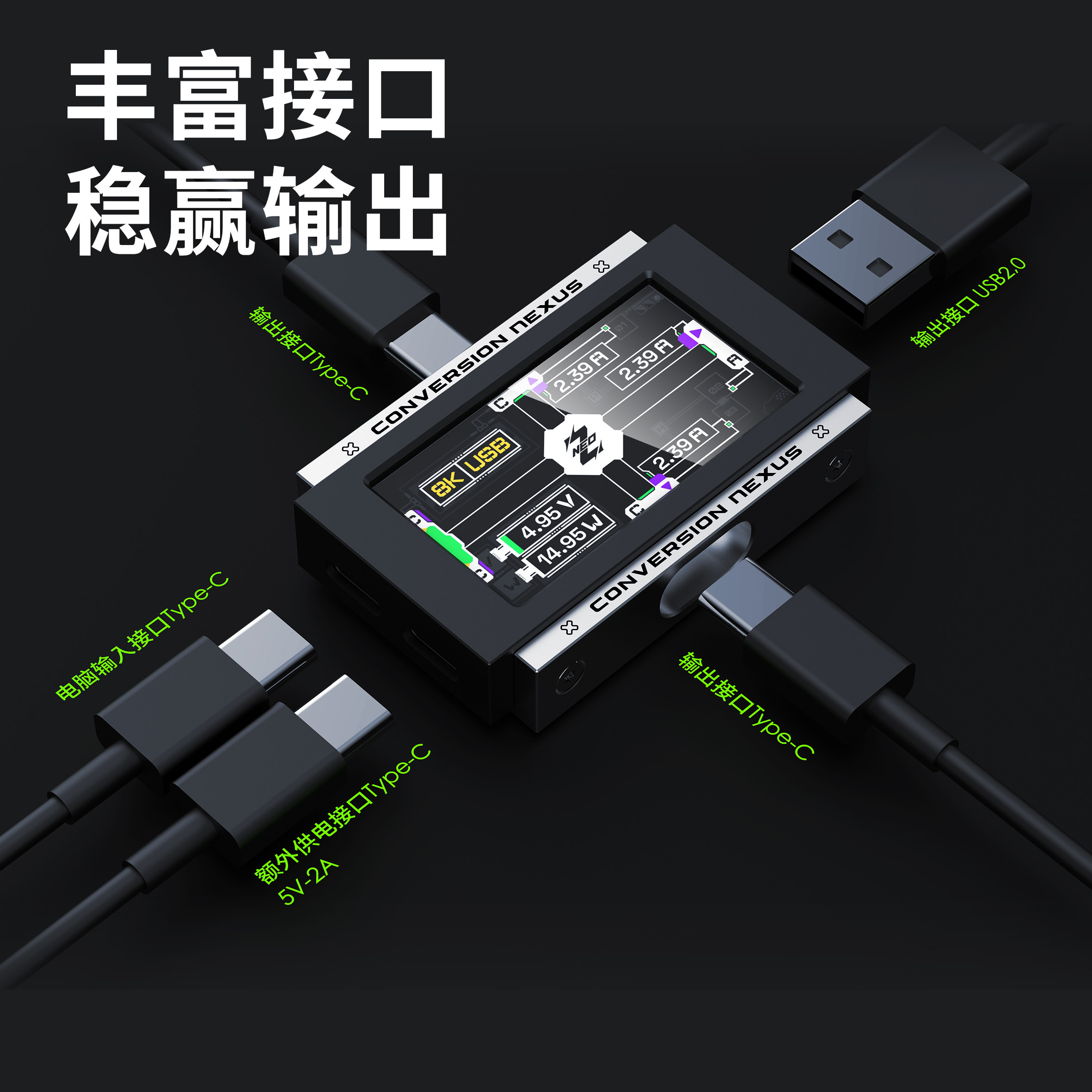 Игровой USB-хаб 2-в-3 с незави – обзор и цена Gaming Keyboard Splitter