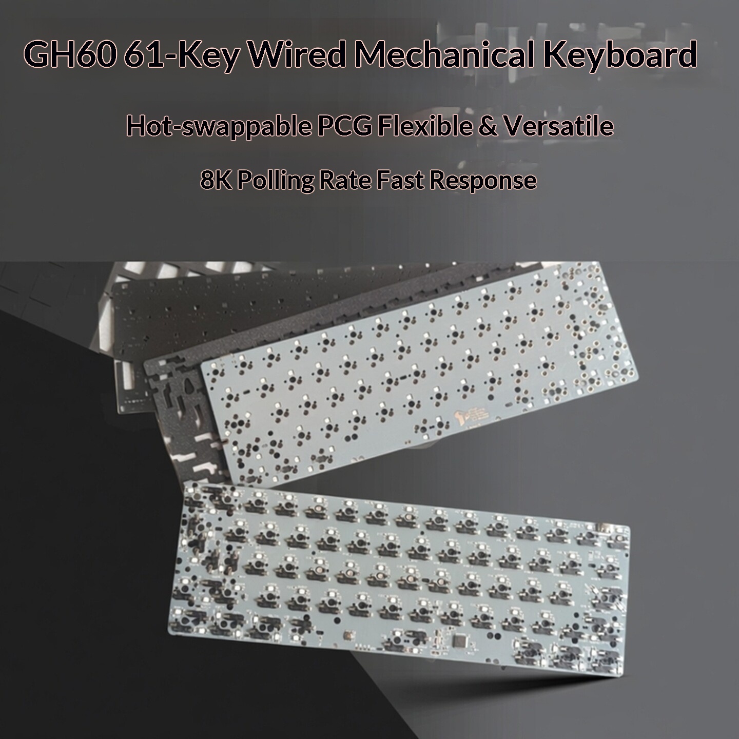 Печатная плата клавиатуры GH60 – обзор и цена Hot Swap Pcb