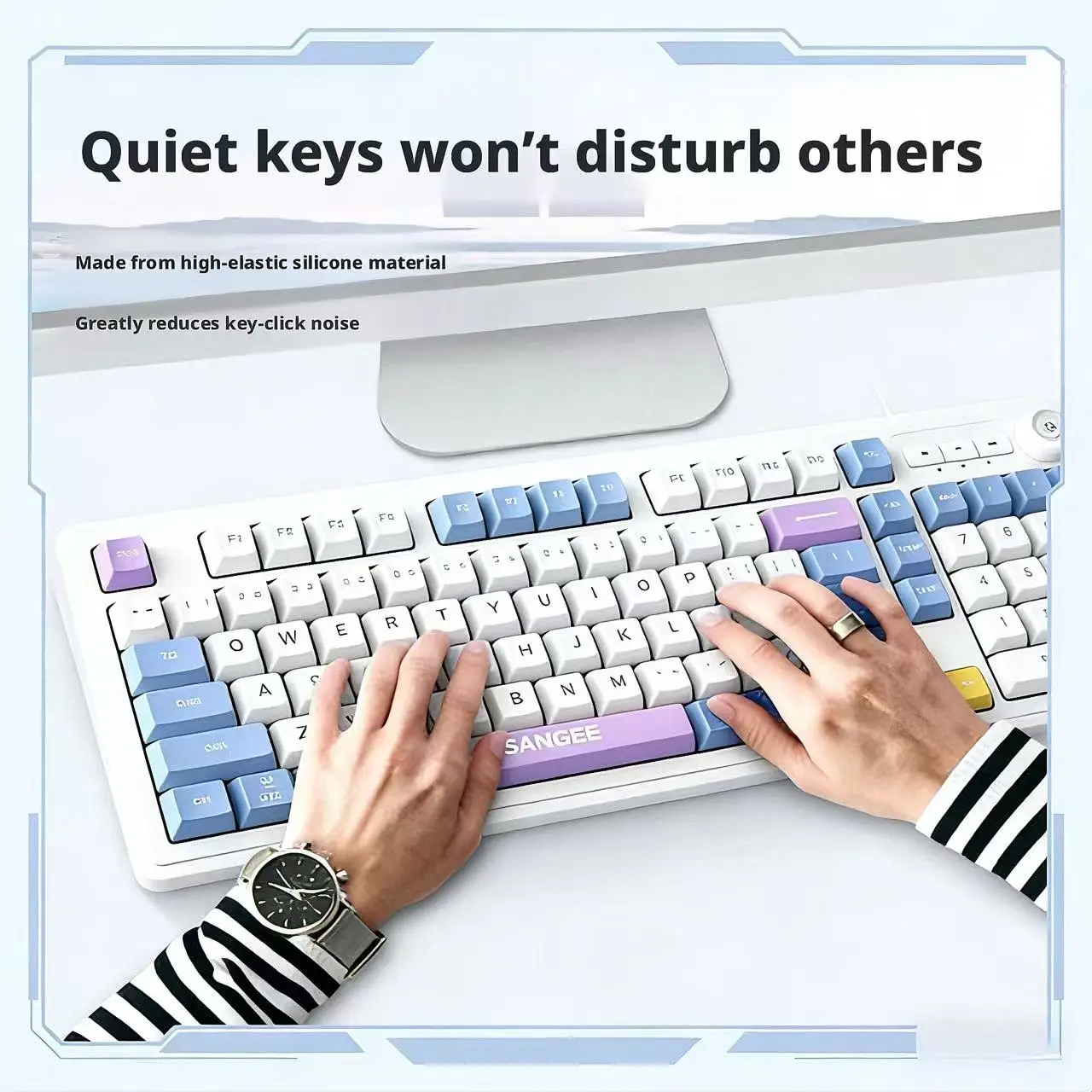 Проводная клавиатура на 98 кла – обзор и цена Gaming Keyboard No Noise