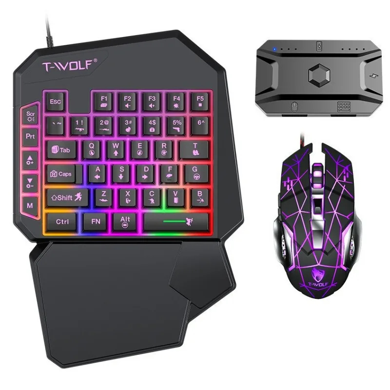 Набор 5-в-1: мини-игровая клав – обзор и цена Gaming Keyboard 1 Hand