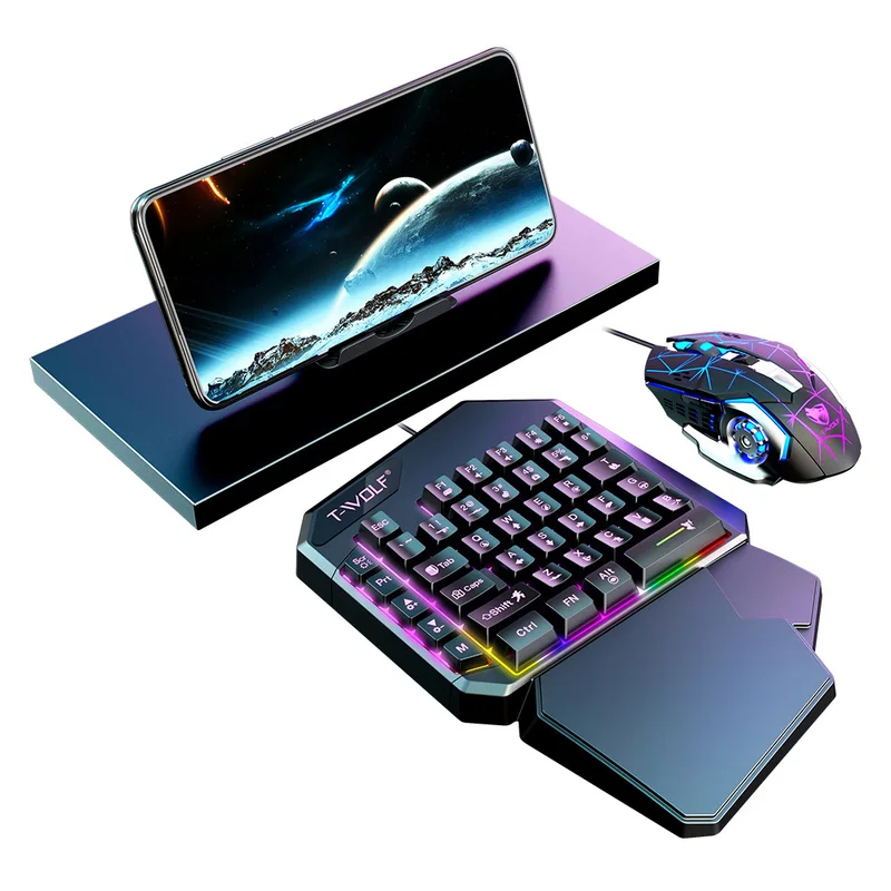 Набор 5-в-1: мини-игровая клав – обзор и цена Gaming Keyboard 1 Hand