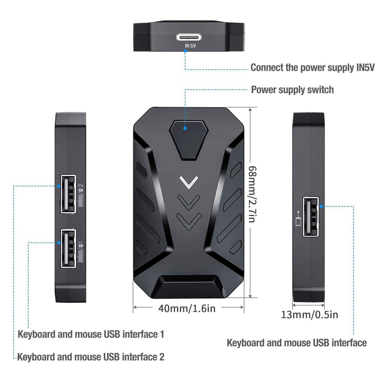 Адаптер-конвертер игровой клав – обзор и цена Gaming Keyboard And Mouse Converter For Mobile