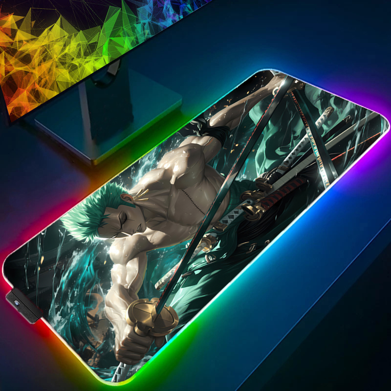 ONE PIECE Zoro коврик для мыши – обзор и цена Gaming Keyboard En Mouse