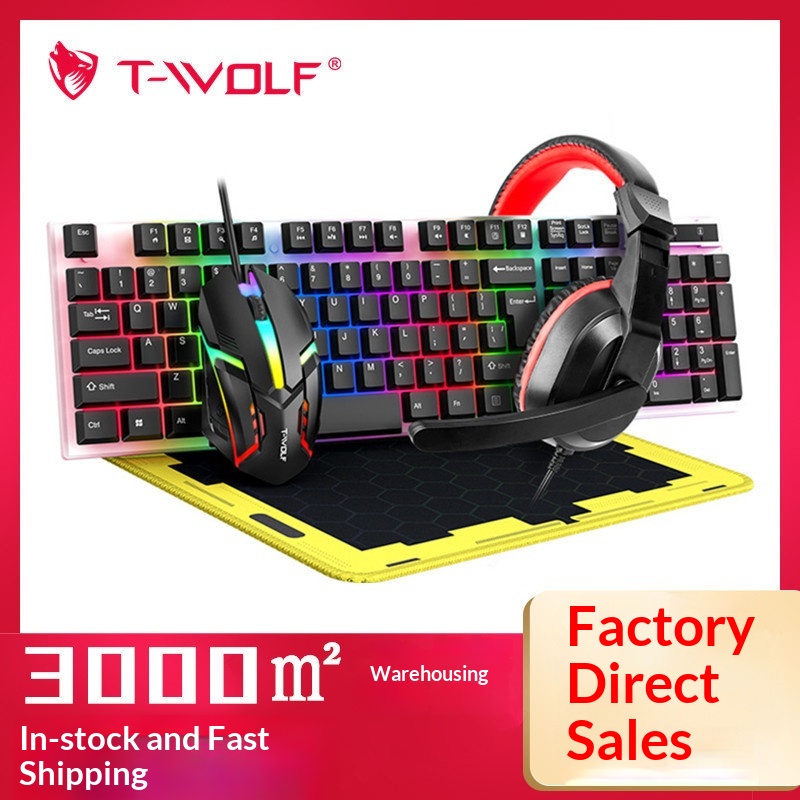 Игровой набор T-Wolf Tf240 4 в – обзор и цена Gaming Keyboard Mouse And Headset Combo