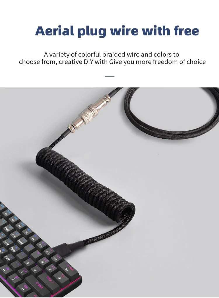 Кабель USB Type-C, спиральный  – обзор и цена Gaming Keyboard Extension