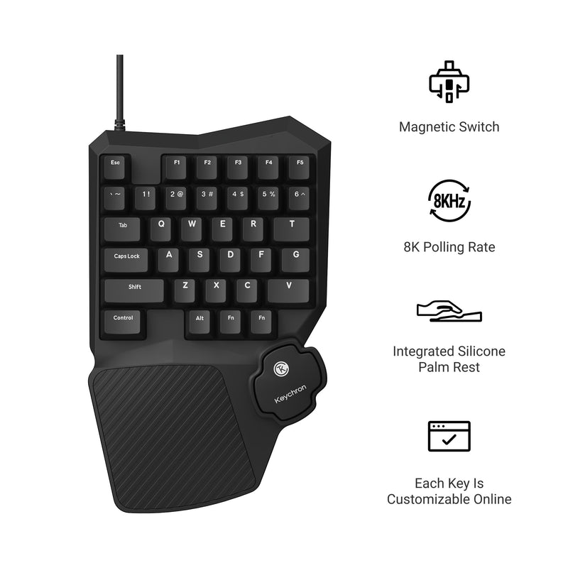 Игровая клавиатура Keychron C0 – обзор и цена Gaming Keyboard 1 Hand