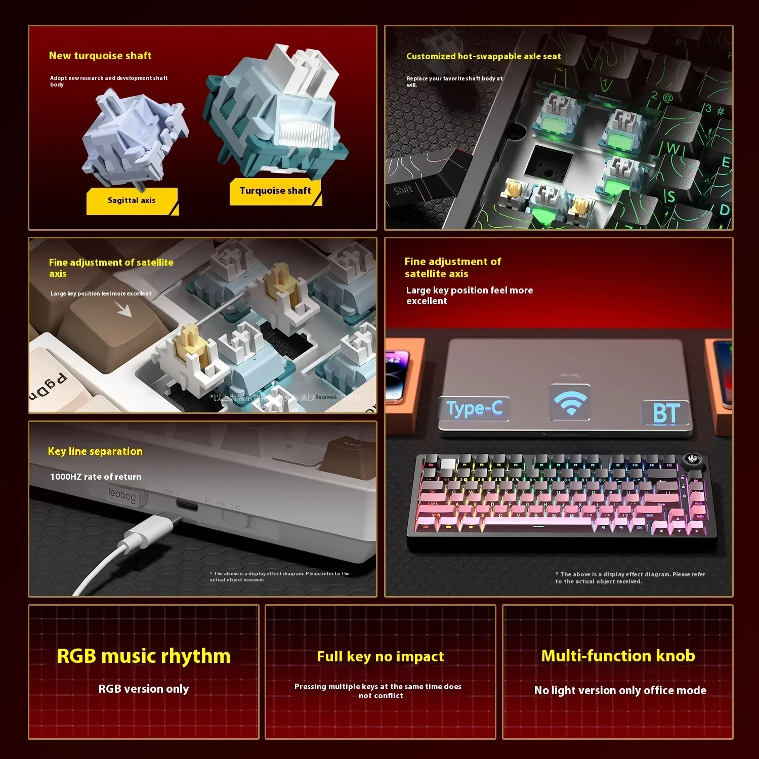 Leobog Hi75C Hi75 Hi75C Pro Ал – обзор и цена Gaming Keyboard Extension
