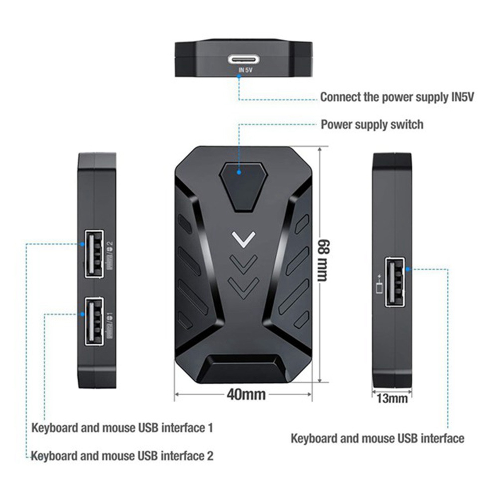 -A94Z Портативная мобильная иг – обзор и цена Gaming Keyboard And Mouse Converter For Mobile